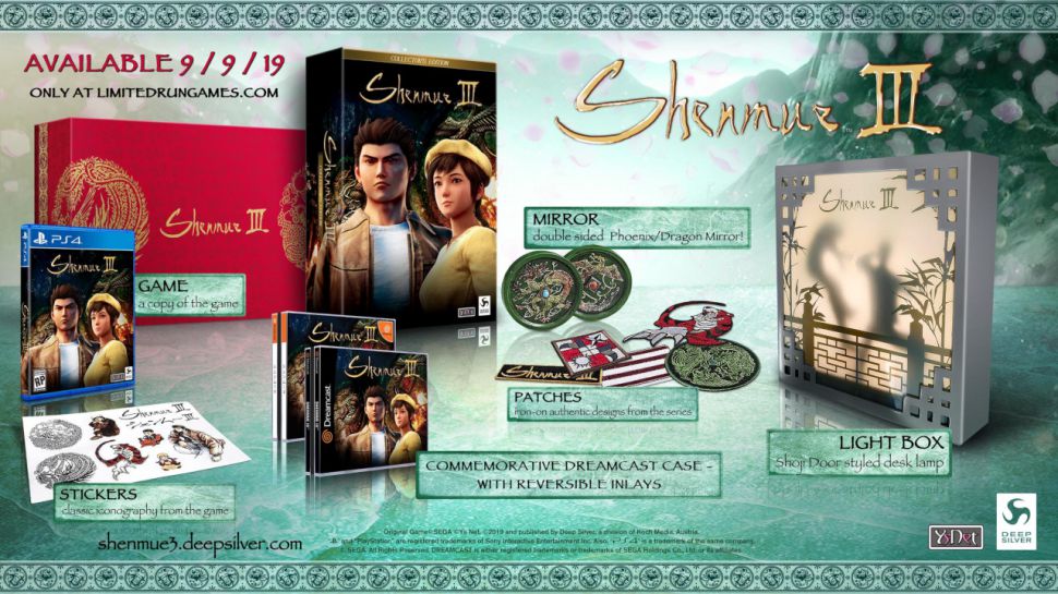 《莎木3》公布PS4限定版 内含多款独特周边物品