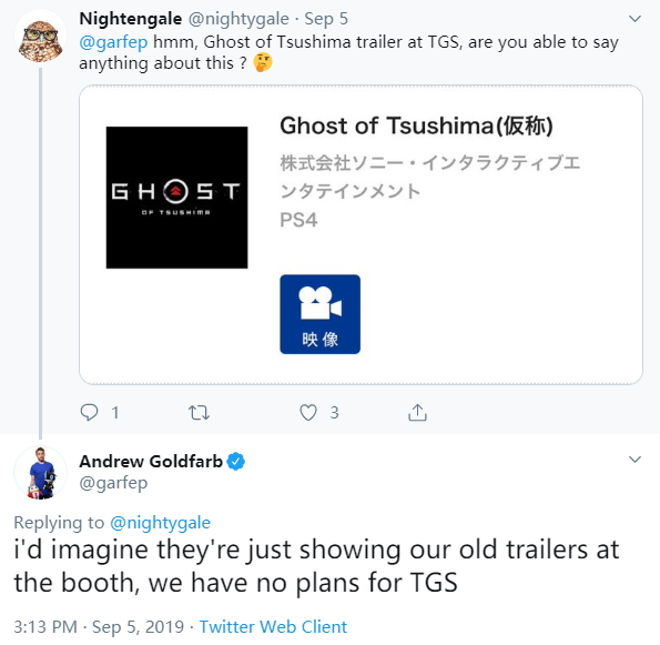 索尼欺我？《对马岛之鬼》或不会在TGS公布新演示