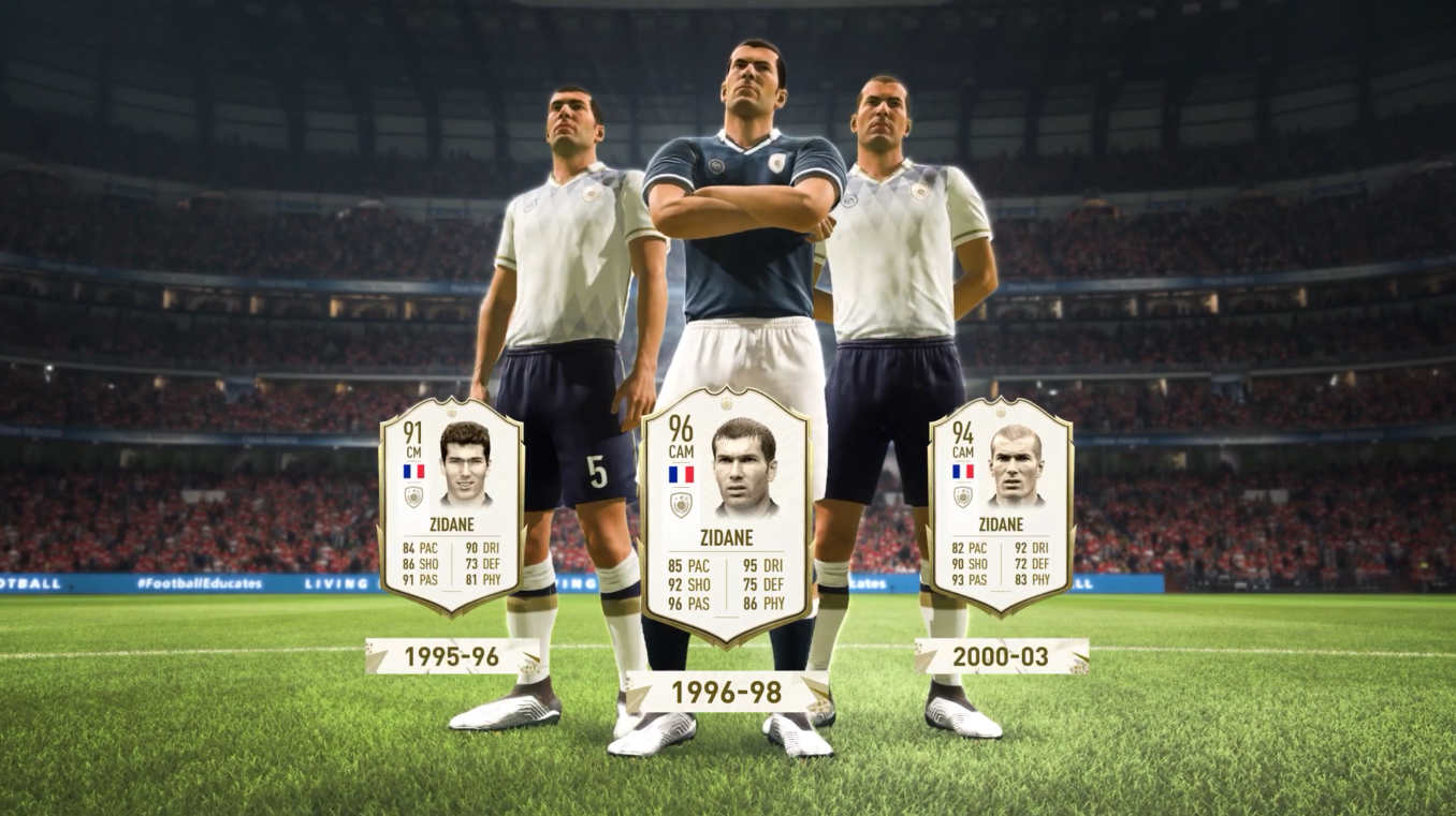 《FIFA20：终极版》宣传片公开 齐达内96评分霸气外露