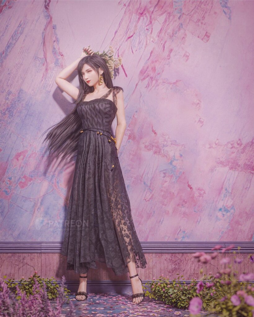 《最终幻想7》女角新3D美图 蒂法爱丽丝太娇媚了