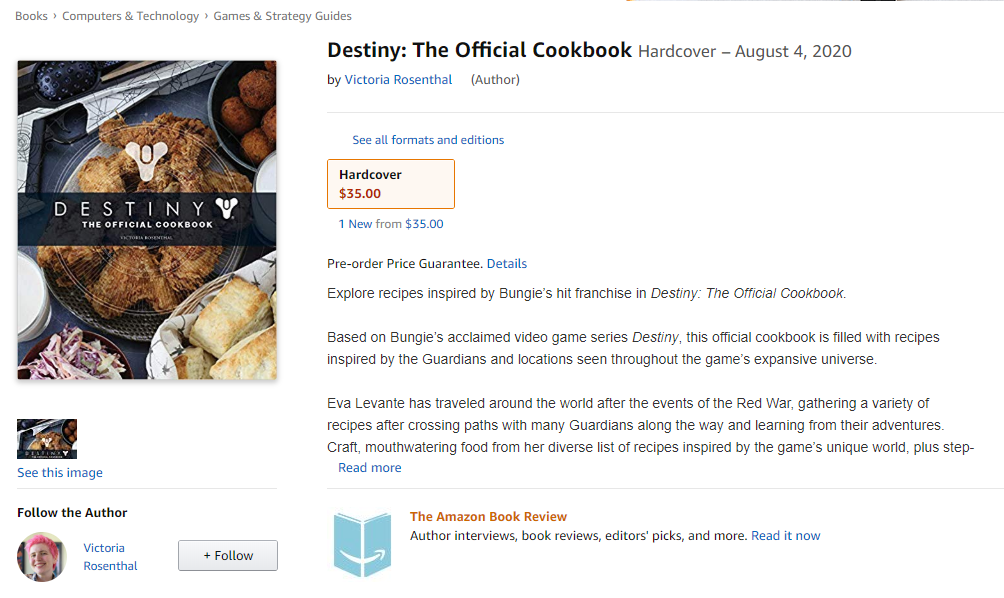 守护者平常吃些啥 Bungie推出《命运2》官方料理书